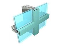 130-120系列明框隔热节能玻璃幕墙结构图(穿条)