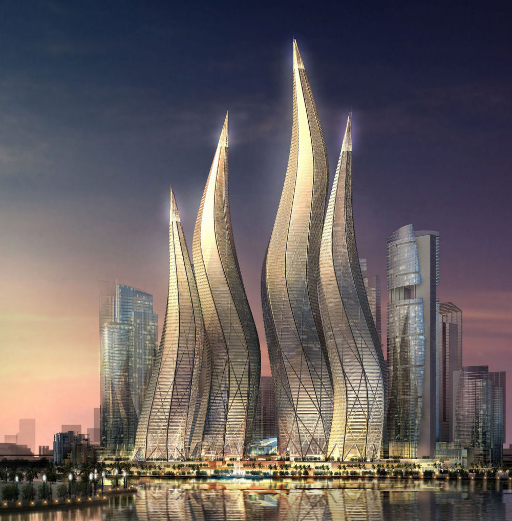 迪拜风中烛火大厦图片