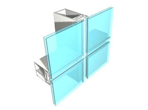 76-180系列隐框玻璃幕墙结构图