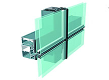 国家专利智慧“挂钩式”全隐框中空玻璃幕墙结构图（65mm）