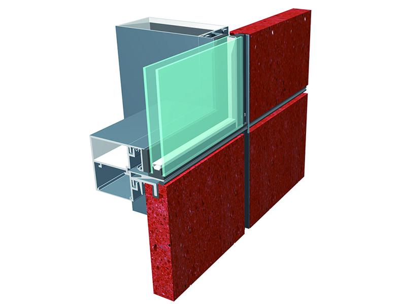 石材与玻璃幕墙（75mm）丨国家专利产品：智慧“挂钩式”幕墙