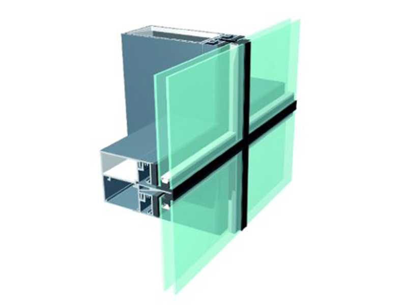 全隐框中空玻璃幕墙结构图（75mm）丨国家专利产品：智慧“挂钩式”幕墙