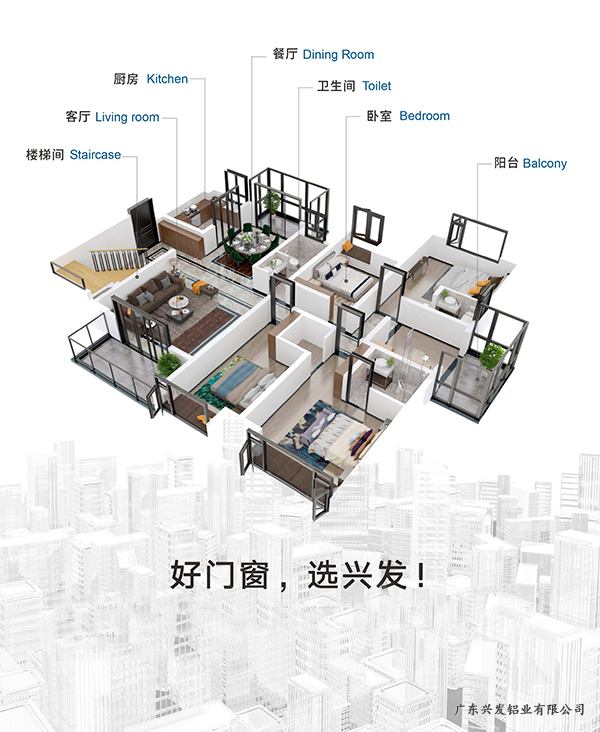 一个性能系统的完美有机组合，需要考虑水密性、气密性、抗风压、机械力学强度、隔热、隔音、防盗、遮阳、耐候性、操作手感等一系列重要的功能，还要考虑设备、型材、配件、玻璃、粘胶、密封件各环节性能的综合结果，缺一不可，最终形成高性能的系统门窗。